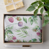 Paars bloemen en bessen met fijne smaak tissuepapier (Geschenk)