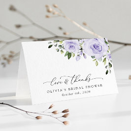 Paars bloemen, Lila bloemen, Boho, Vrijgezellenfee Bedankkaart