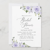 Paars bloemen, Lila bloemen, Boho, Vrijgezellenfee Kaart (Voorkant)