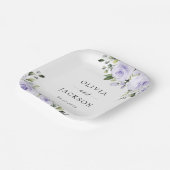 Paars bloemen, Lila bloemen, Florale bruiloft Papieren Bordje (Gebogen)