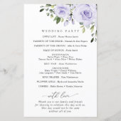 Paars bloemen, Lila bloemen, weddenschapsprogramma (Achterkant)