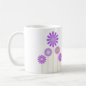 Paars bloemen mok voor oma. (Links)