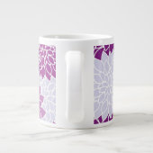 Paars bloemen Mokken van Floral Pattern Girly (Achterkant)
