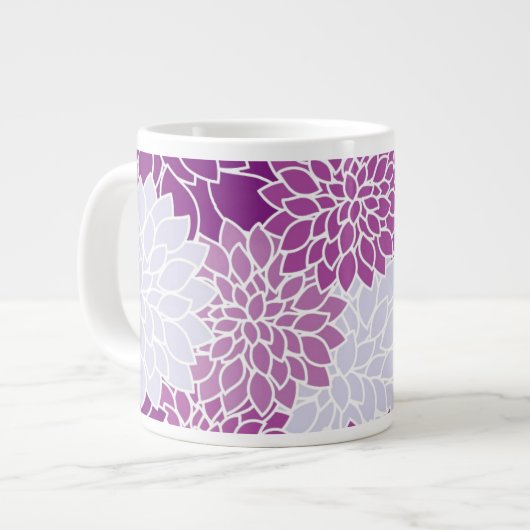Paars bloemen Mokken van Floral Pattern Girly (Links)