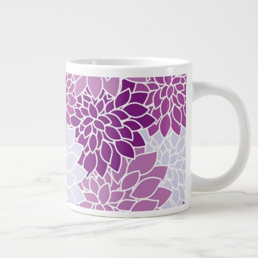 Paars bloemen Mokken van Floral Pattern Girly (Rechts)