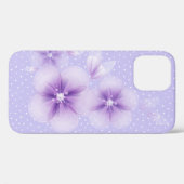 Paars bloemen op Hoesje-Mate iPhone Stippen -Mate Case-Mate iPhone Case (Achterkant (horizontaal))