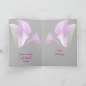 Paars bloemen Paasmakerij Kaart (Binnen)