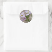 Paars bloemen stickers (Tas)