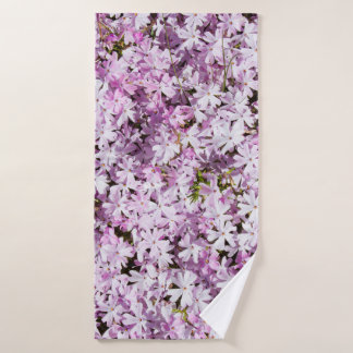 Paars bloemen zomerbloesem frisse achtergrond badhanddoek