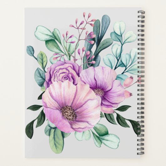 Paars Bloemengebedenboek voor het vieren van het l Planner (Achterkant)