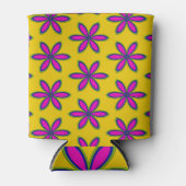 Paars Bloemenveld Blikjeskoeler (Voorkant)