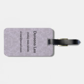 Paars bloemkool 2 bagagelabel (Achterkant horizontaal)