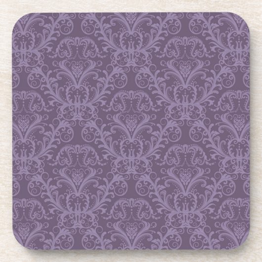 Paars bloemkool 2 drankjes onderzetter (Voorkant)
