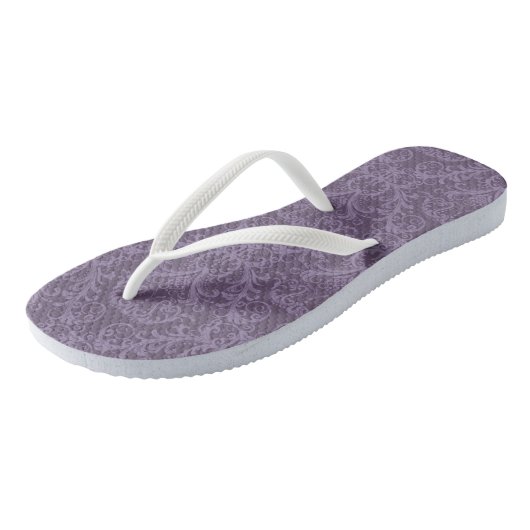 Paars bloemkool 2 teenslippers (Schuin)
