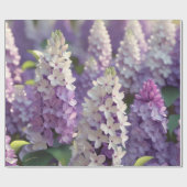 Paars bloemkool cadeaupapier (Vlak)