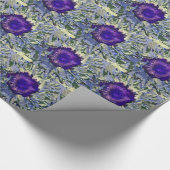 Paars bloemkool cadeaupapier (Hoek)