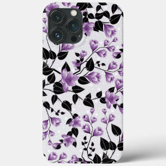 Paars Bloemmotief Case-Mate iPhone Case