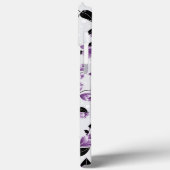 Paars Bloemmotief Case-Mate iPhone Case (Achterkant / Links)