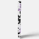 Paars Bloemmotief Case-Mate iPhone Case (Achterkant / Rechts)