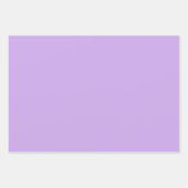 Paars bloemmotief inpakpapier plat vel set van 3 (Voorkant 2)