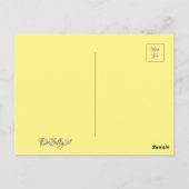 paars bloemvermogen briefkaart (Achterkant)