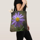 paars bloemvermogen tote bag (Dichtbij)