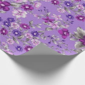 Paars bloesem cadeaupapier (Hoek)