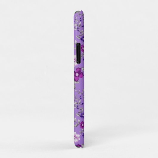 Paars bloesem Case-Mate iPhone case (Achterkant/rechts)