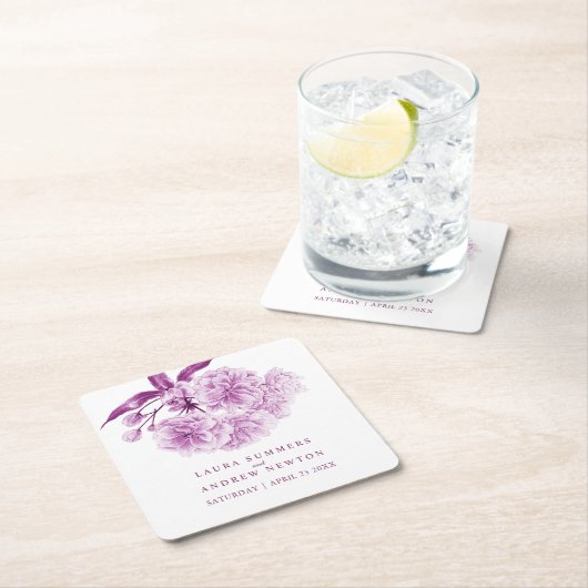 Paars blossom onderzetters (Insitu)