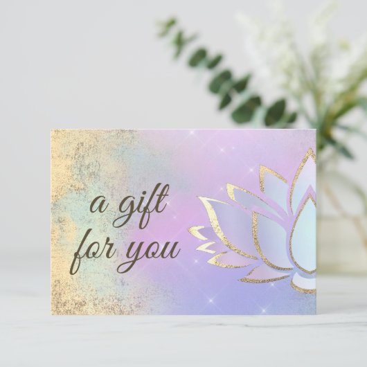 paars blu lotus gift (Staand voorkant)