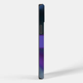Paars Blue Boho Chic Abstract met naam Case-Mate iPhone Case (Achterkant / Rechts)