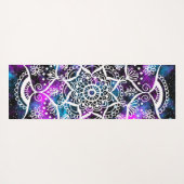 Paars Blue Galaxy Mandala Yoga Mat (Achterkant (horizontaal))
