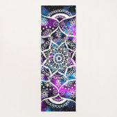Paars Blue Galaxy Mandala Yoga Mat (Achterkant)