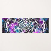 Paars Blue Galaxy Mandala Yoga Mat (Voorkant (horizontaal))