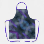 Paars Blue Grey Abstract Boho Chic Schort (Voorkant)