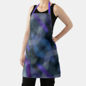 Paars Blue Grey Abstract Boho Chic Schort (Insitu)