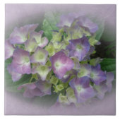 Paars Blue Hydrangea Flowers Tegeltje (Voorkant)