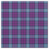 Paars Blue Scottish Tartan Pset Stof (Swatch)