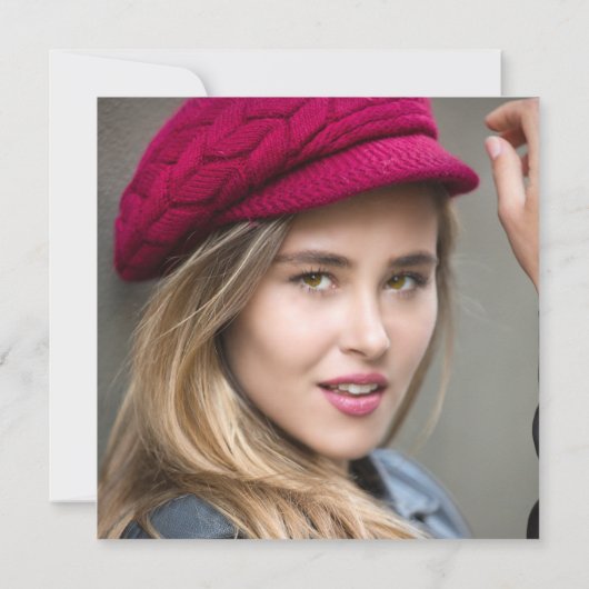 Paars Blue Succulents Botanische Afstuderen Foto Kaart (Achterkant)