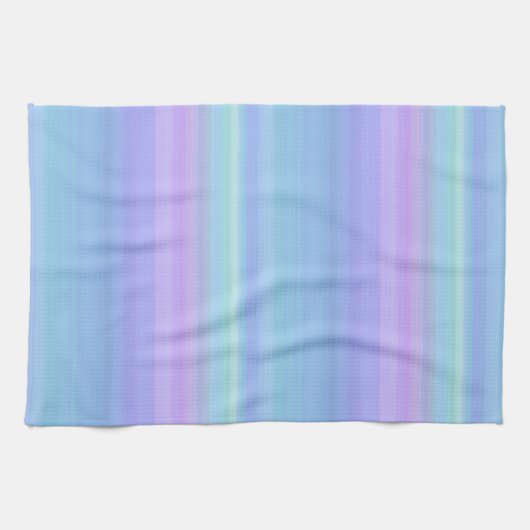 Paars Blue Turquoise Green Pastel Kitchen Towel Theedoek (Horizontaal)