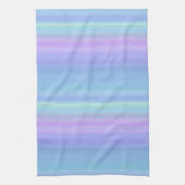 Paars Blue Turquoise Green Pastel Kitchen Towel Theedoek (Verticaal)