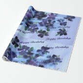 Paars Blues en Greens Cadeaupapier (Uitgerold)