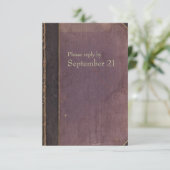  Paars Boek rsvp (Staand voorkant)