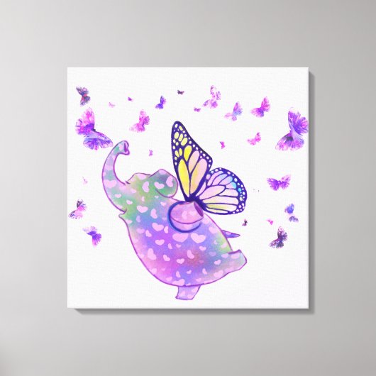 Paars boetseercanvas canvas afdruk (Voorkant)