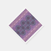 Paars Boho Style Paper Napkin Servet (Hoek)