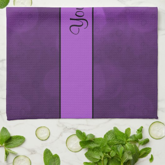 Paars Bokeh Theedoek (Gevouwen)
