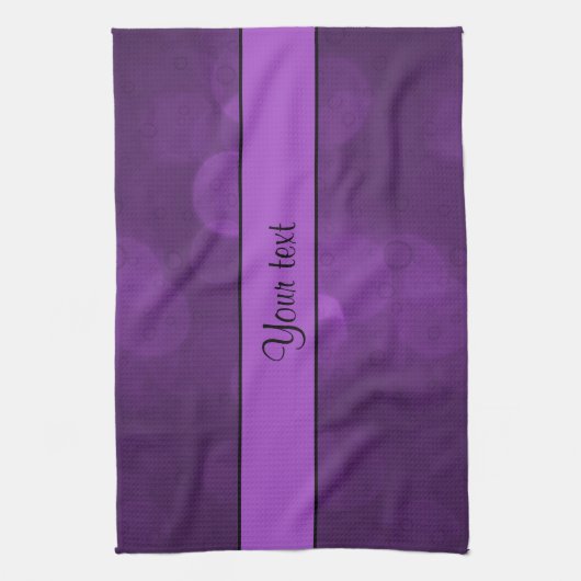 Paars Bokeh Theedoek (Verticaal)