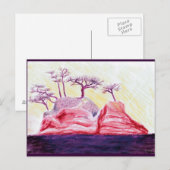 Paars Bonsai Briefkaart (Voorkant / Achterkant)