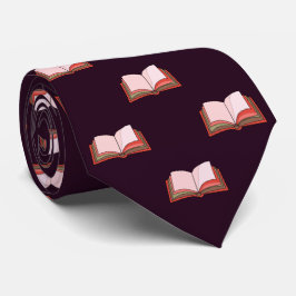 Paars Book Lover's Novelist Work, Afstuderen Gift Stropdas
