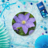 Paars Bord van Clematis Paper (Feest)